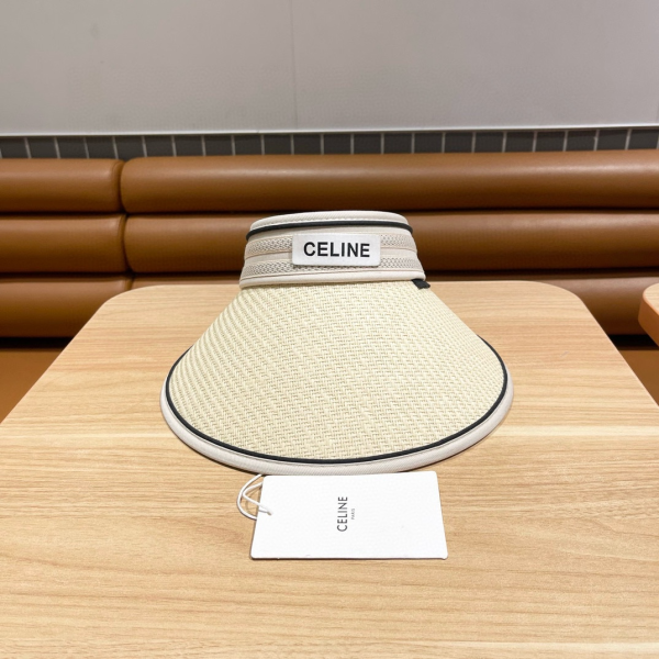 Ceiline  Straw Hat, Letter Hat, Empty Top Hat Sunhat