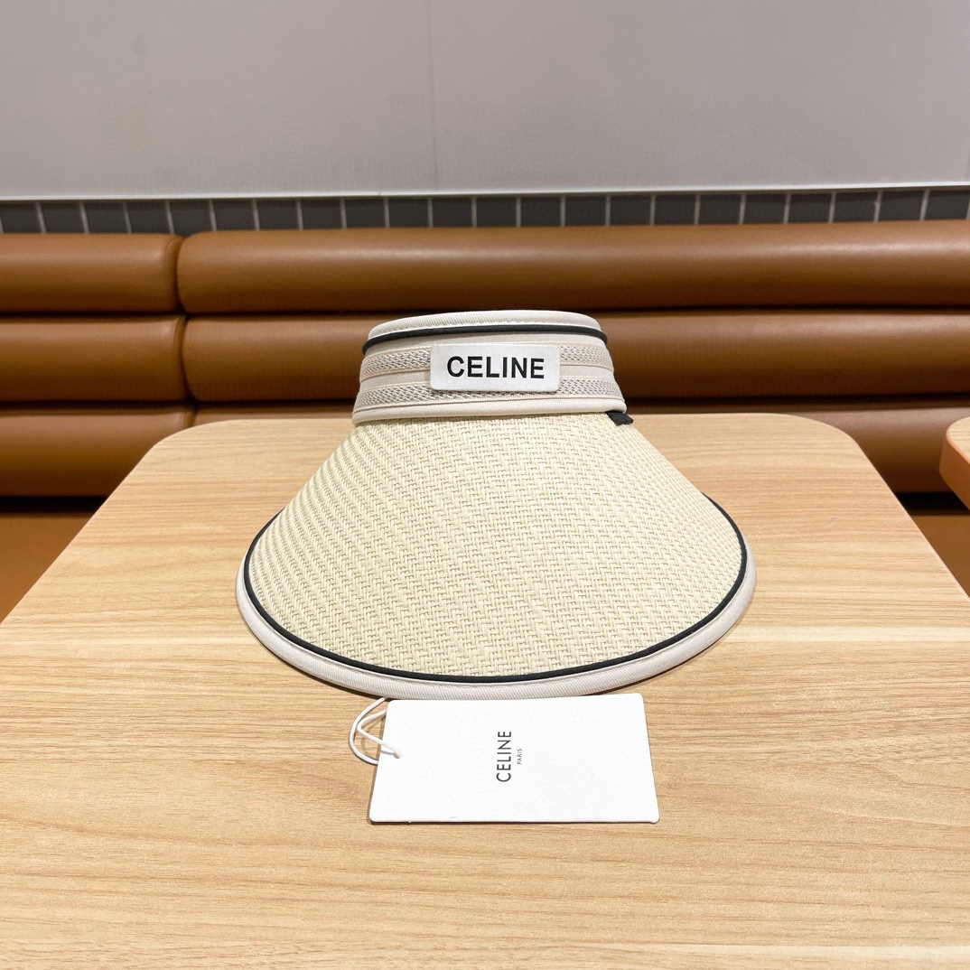 Ceiline  Straw Hat, Letter Hat, Empty Top Hat Sunhat - Image 2