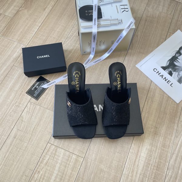 Chanel high-heeled sandals