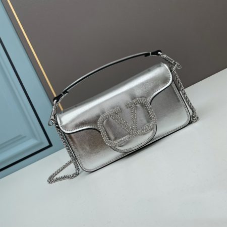 VALENTINO GARAVANI LOCò MICRO BAG WITH CHAIN AND JEWEL LOGO - Image 8