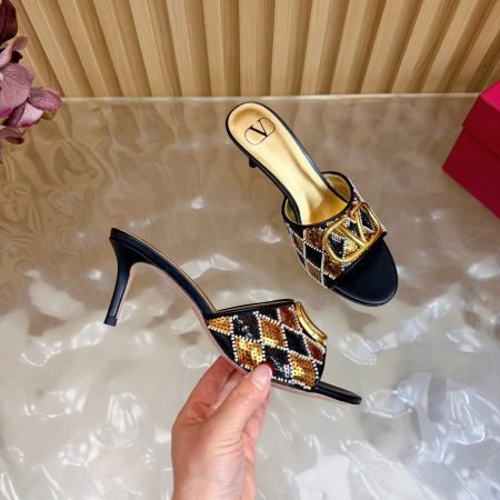 Valentino Women VLogo Slide Pumps - Image 10