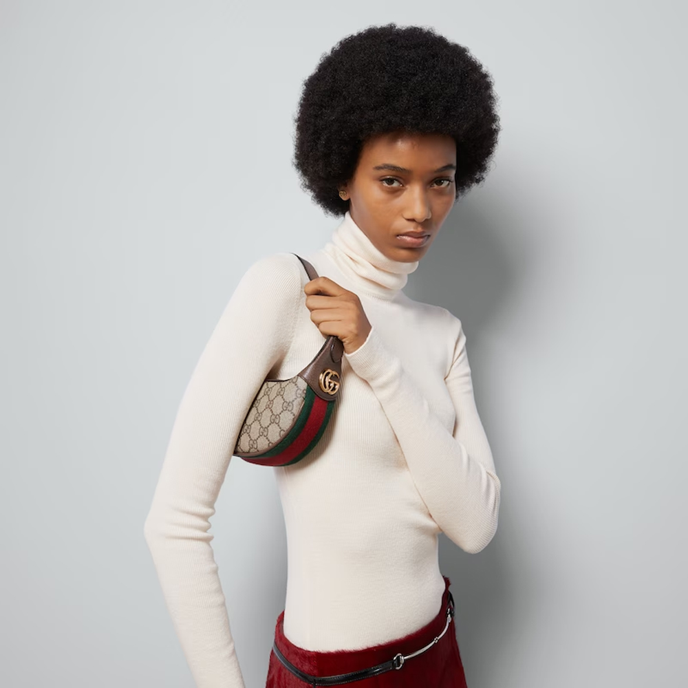 Gucci Ophidia Canvas & Leather Shoulder  Bags - Image 2
