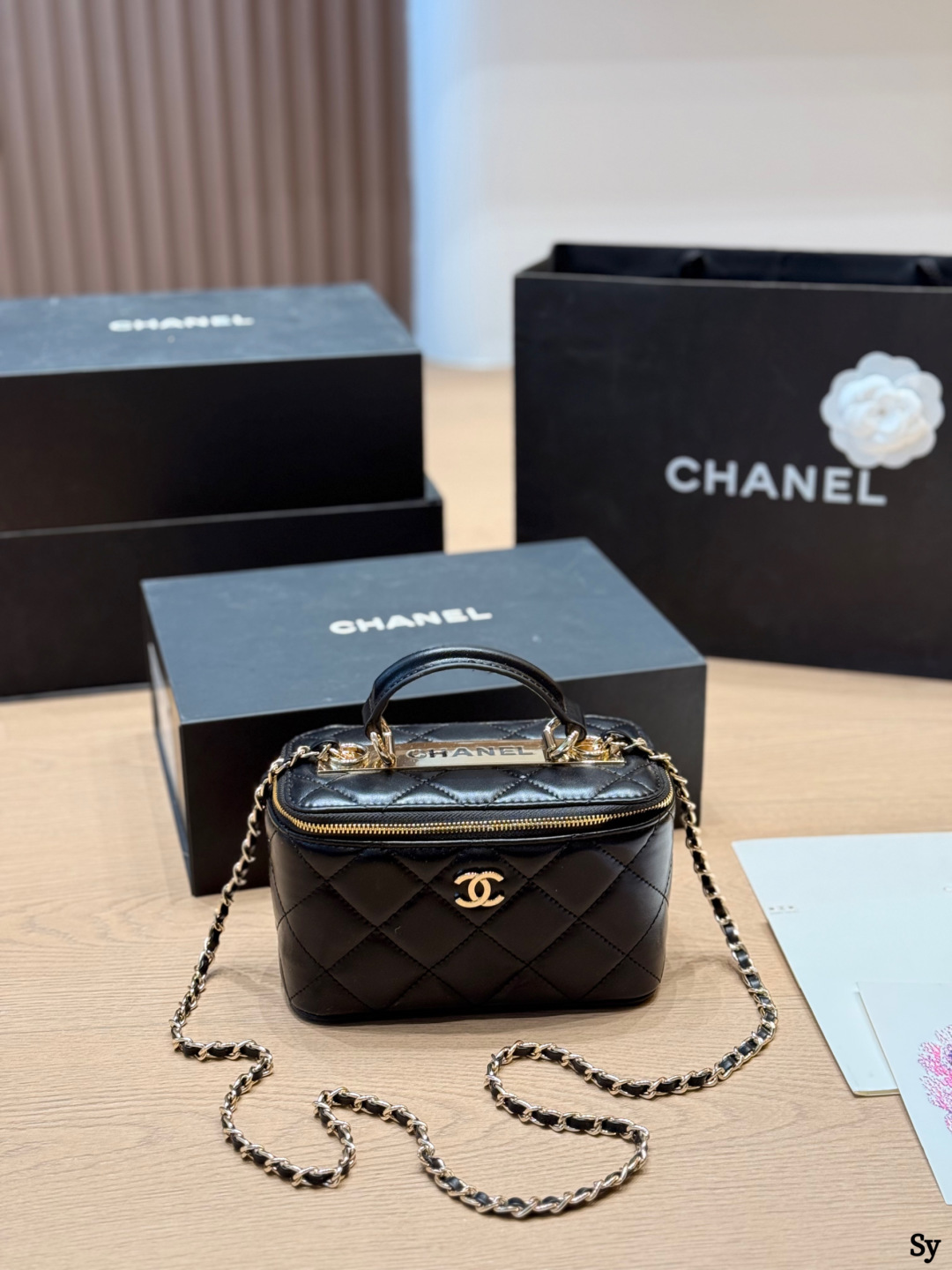 Chanel Long Vanity With Chain Bag - Image 1