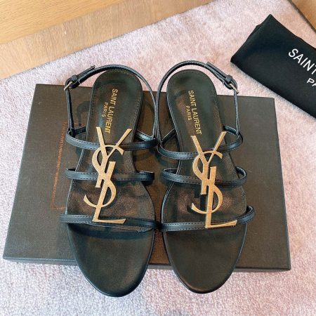 Saint Laurent YSL Open-toe Fashion Goes With Everything Slide Sandal - Image 2