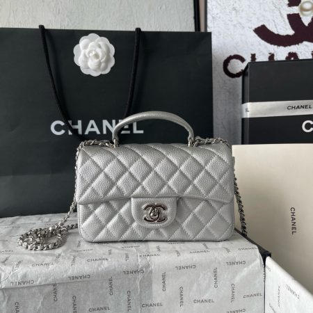 Chanel Top Mini Caviar Bag - Image 2