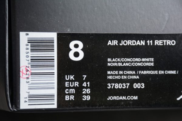 AIR JORDAN 11 RETRO "SPACE JAM 2016 RELEASE" mens 378037-003