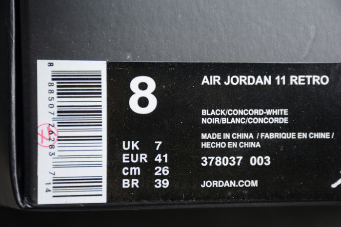 AIR JORDAN 11 RETRO "SPACE JAM 2016 RELEASE" mens 378037-003 - Image 8