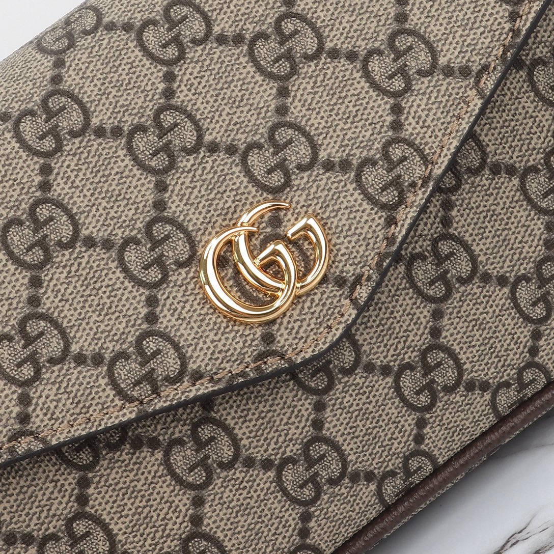 Gucci Ophidia Pochette in Beige and ebony Supreme - Image 4
