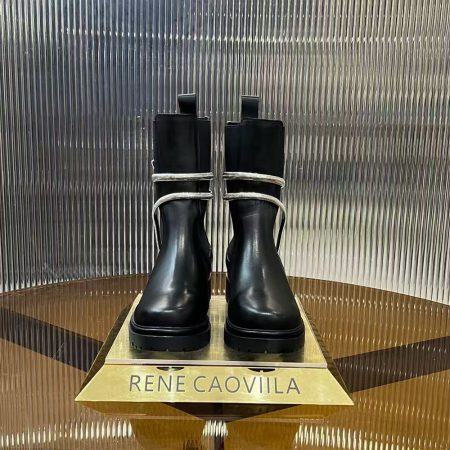 Rene Caovolla Juniper Black And Silver Biker Boots - Image 4