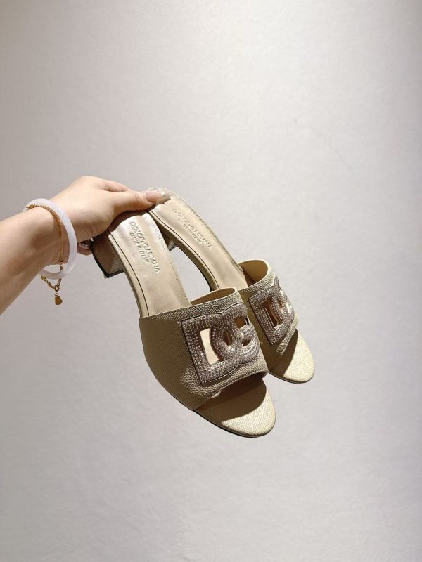 Dolce Gabbana  Chunky-Heel Sandals