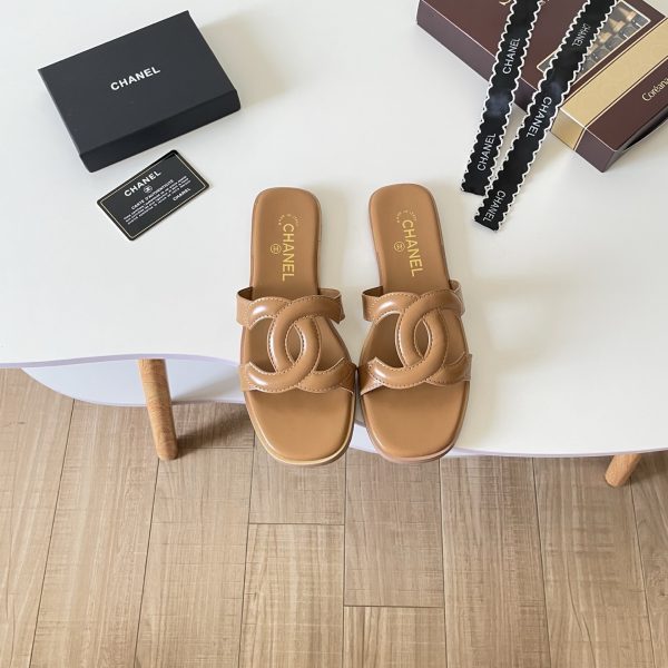 Chanel 26P Double C Openwork Flat Sandals