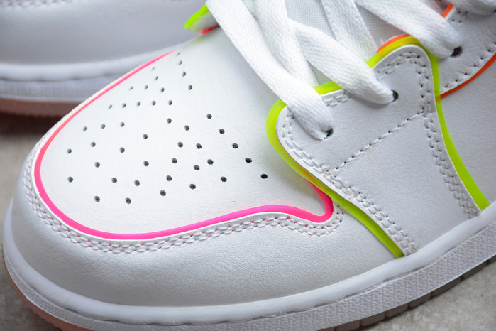 Air Jordan 1 Mid SE GS Edge Glow CV4611-100 - Image 7
