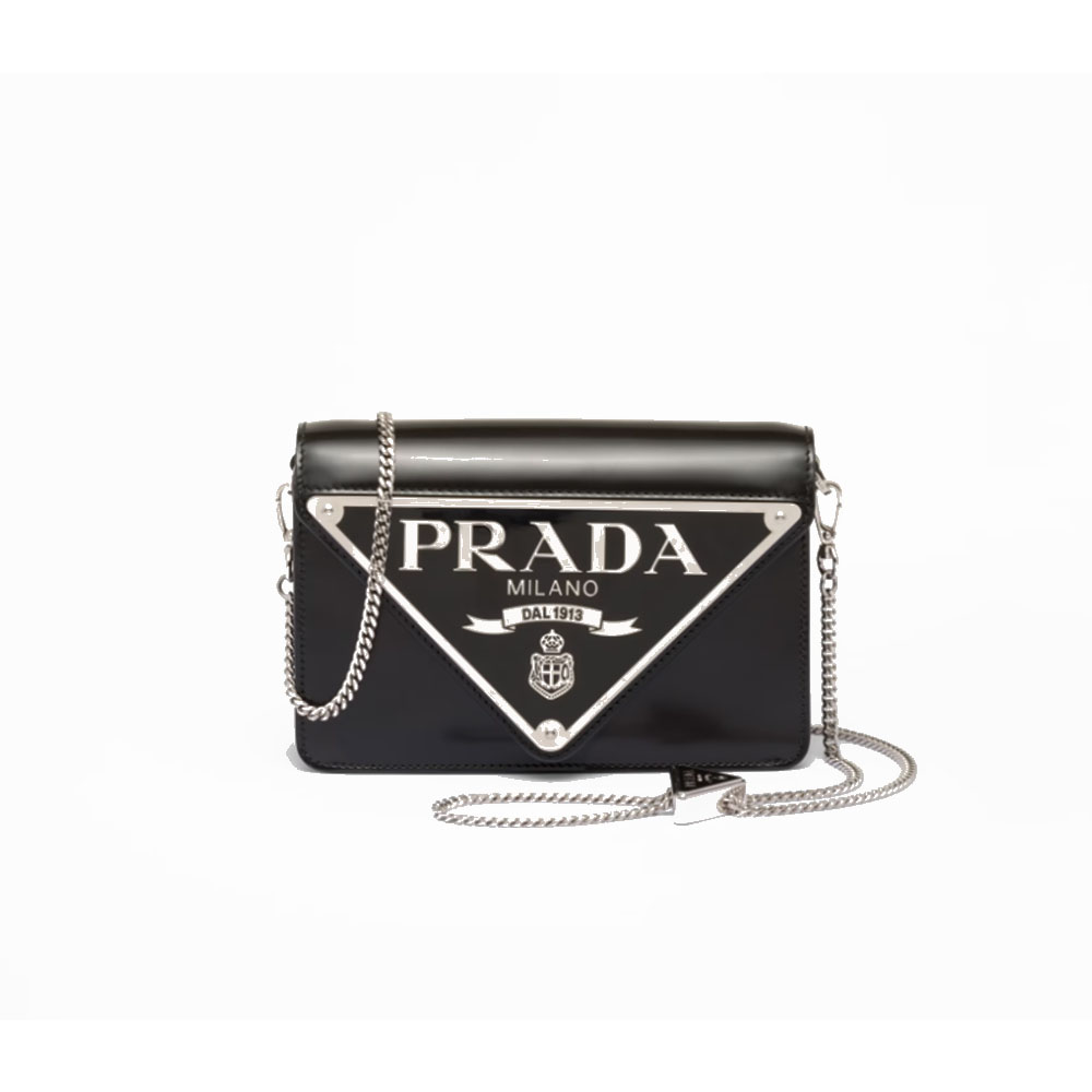 Prada Shiny Leather Shoulder Mini Bag - Image 1