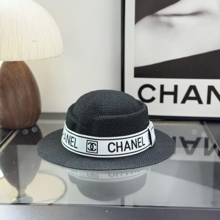 Chanel Flat-Brimmed Straw Hat - Image 2