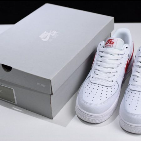 Nike Air Force 1 07 White Red AO2423-102 - Image 11