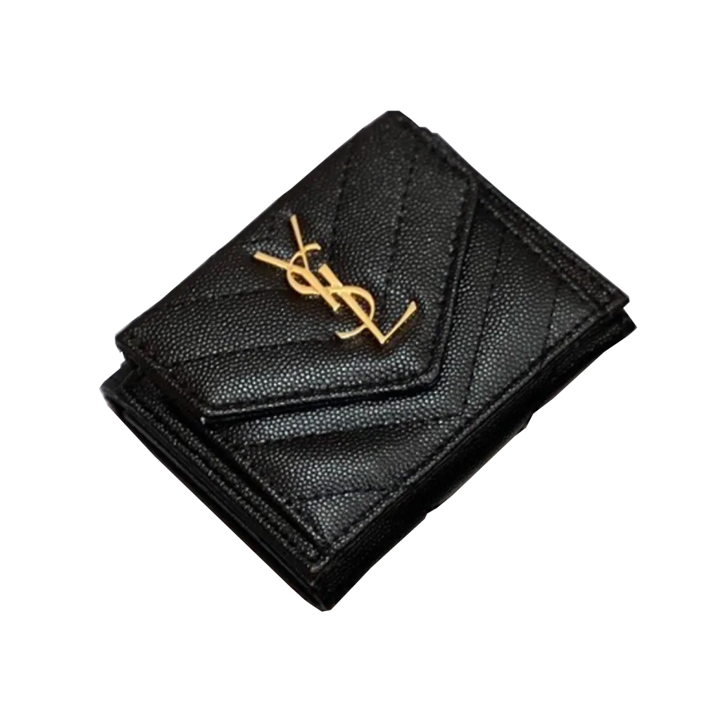 Saint Laurent YSL Leather Card Holder - Image 1