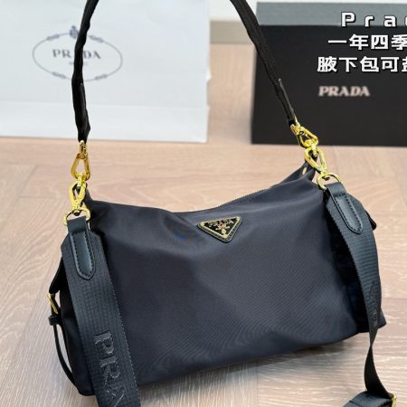 Prada Suede Shoulder Bag - Image 2