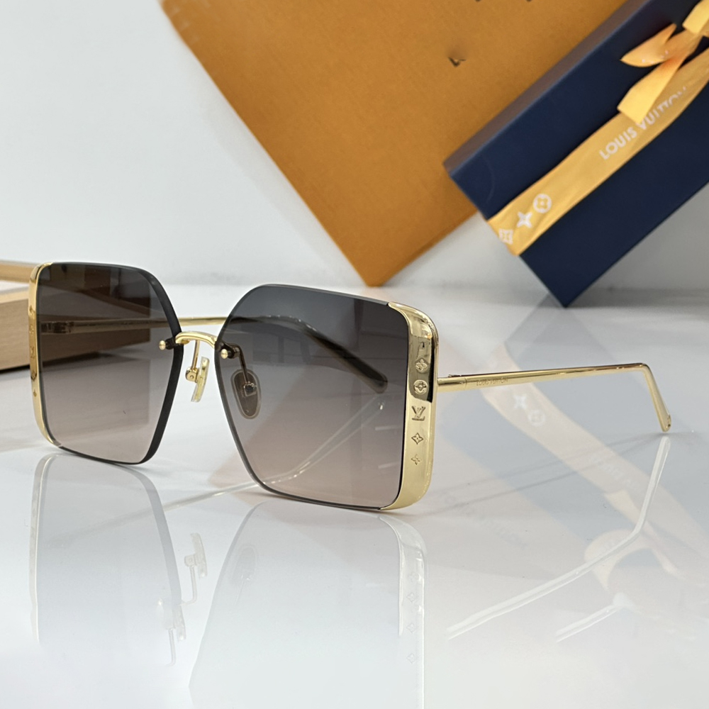 LV Lrregular Metal Frame Sunglasses Top Quality - Image 6