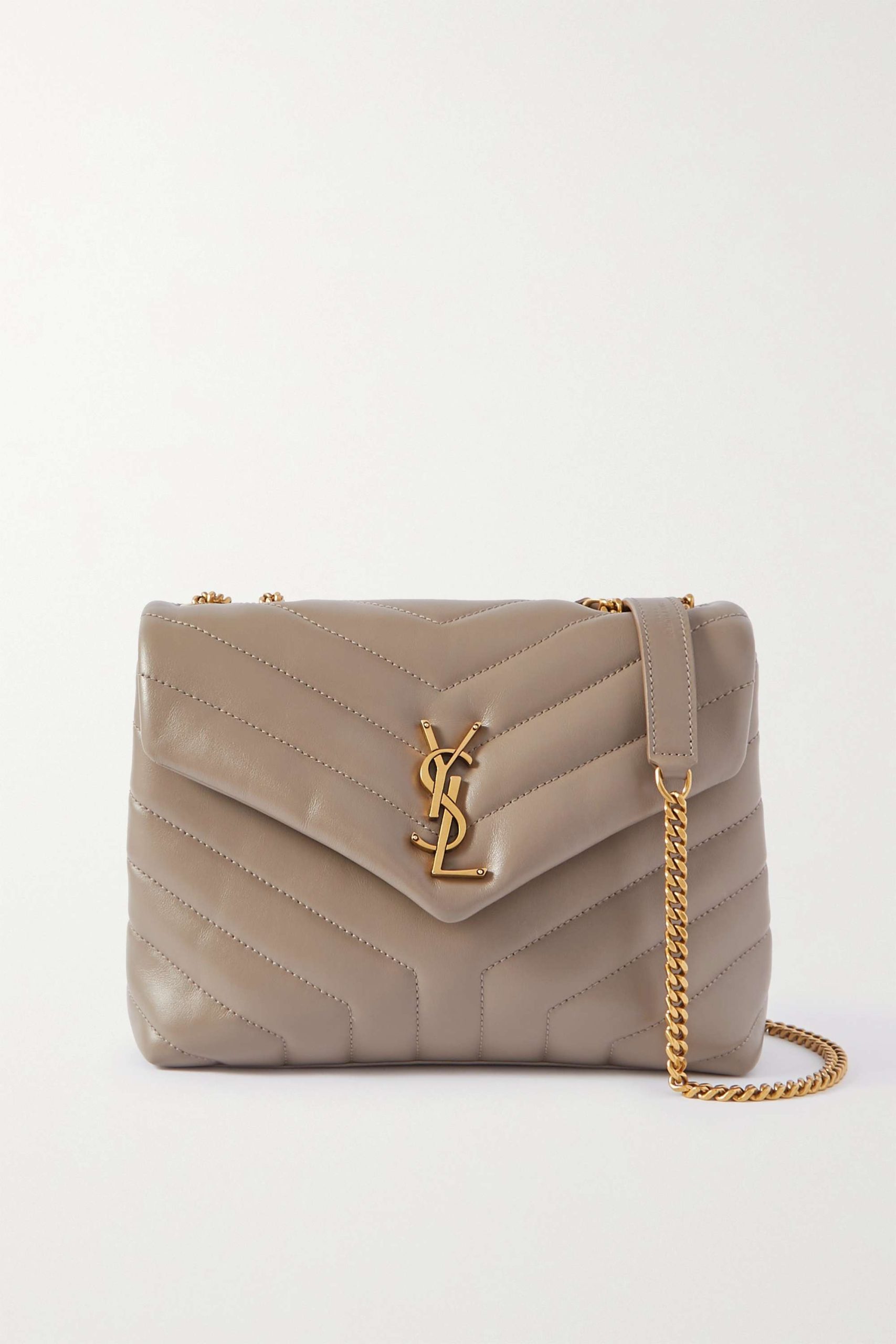 SAINT LAURENT Loulou small quilted leather shoulder bag black - Image 1