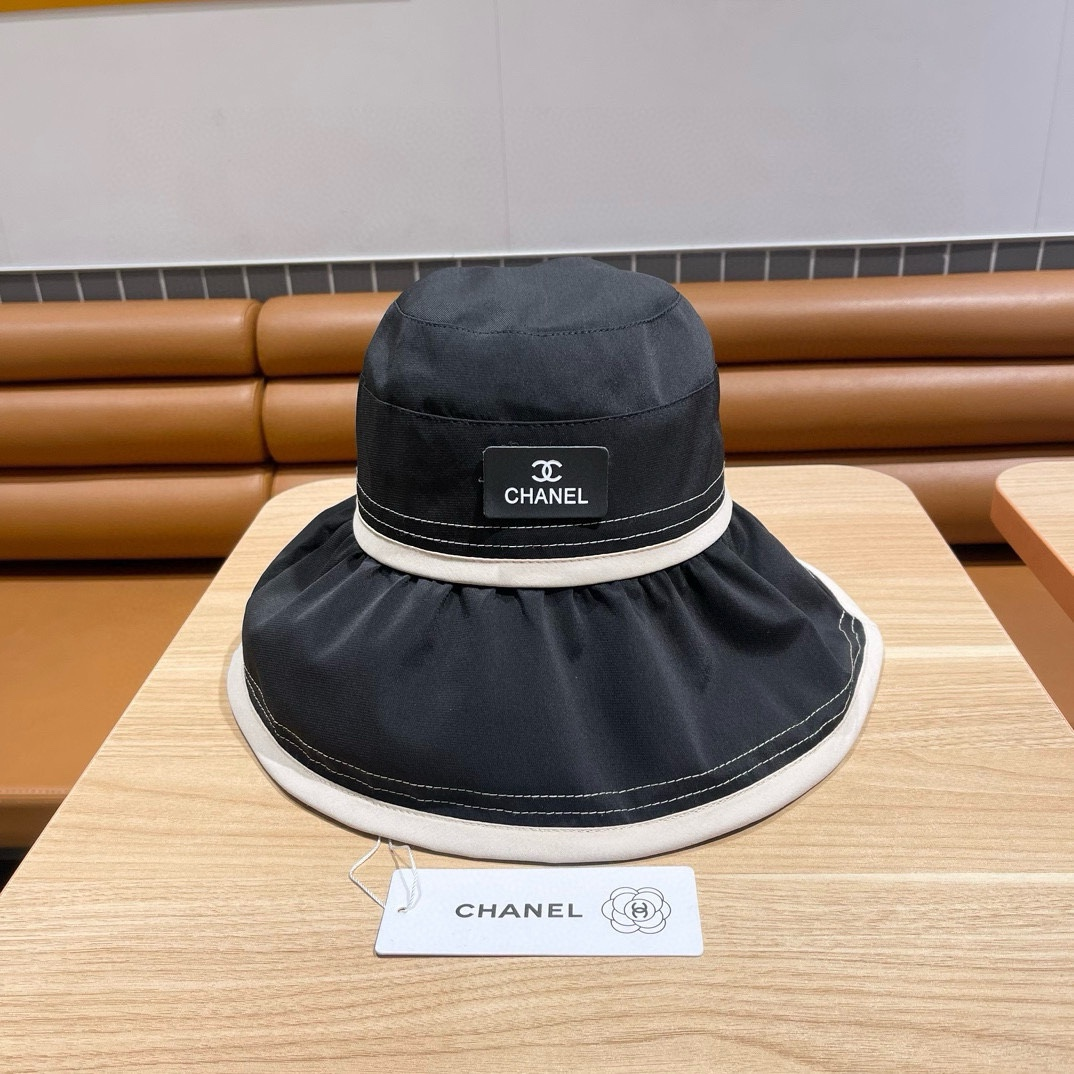 Chanel Big Hat Full Face UV Protection Fisherman's Hat Sunhat - Image 1