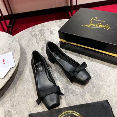 Christian Louboutin Mamaflirt 30 bow-detail leather pumps - Image 1