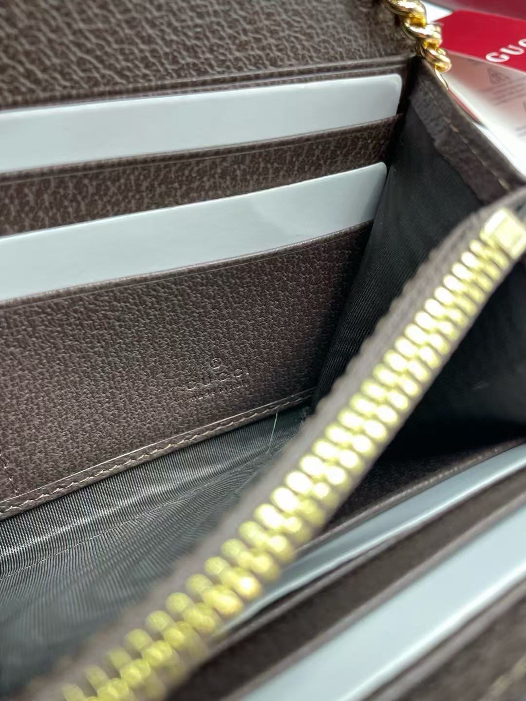 Gucci Ophidia Wallet on Chain in Beige - Image 8