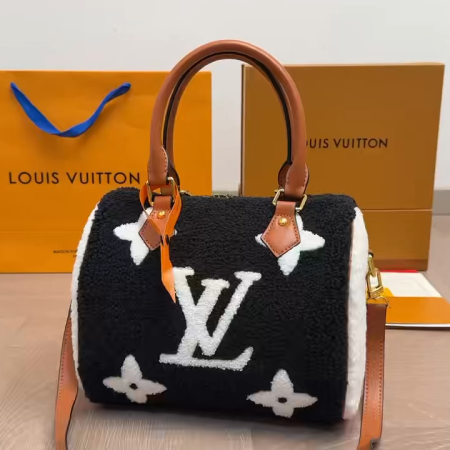 LV Shearling Pillow Bag