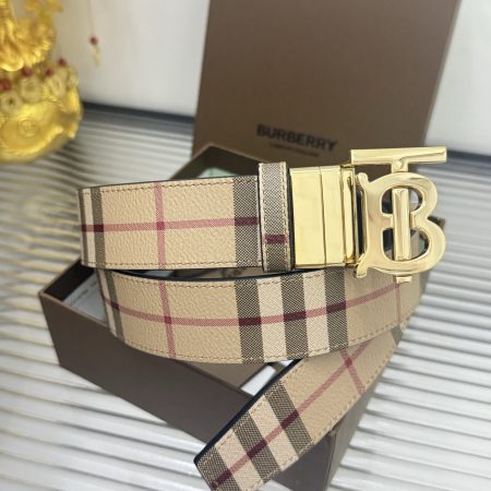 Burberry Reversible Check TB Belt 35MM Top Quality