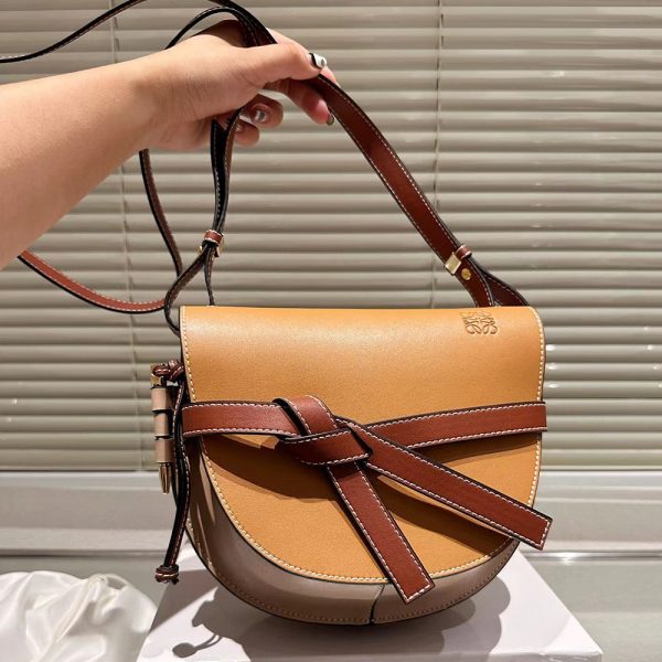 Loewe Gate Cowhide Shoulder Straps Small Bag