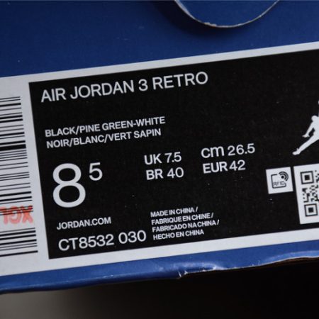 AIR JORDAN 3 PINE GREEN CT8532-030 - Image 7