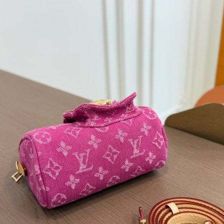 LV Denim “ Little Gold Shield” Pillow Case - Image 6