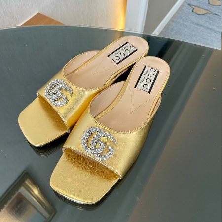 Gucci Leather Sandals  Slide Sandal - Image 4