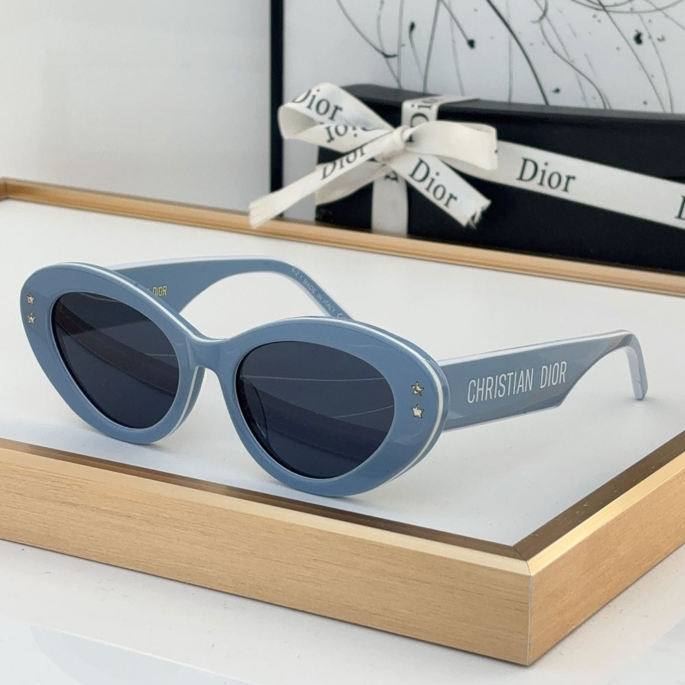 Dior Star Logo Acetate Fibre Cat eye sunglasses Top quality - Image 3