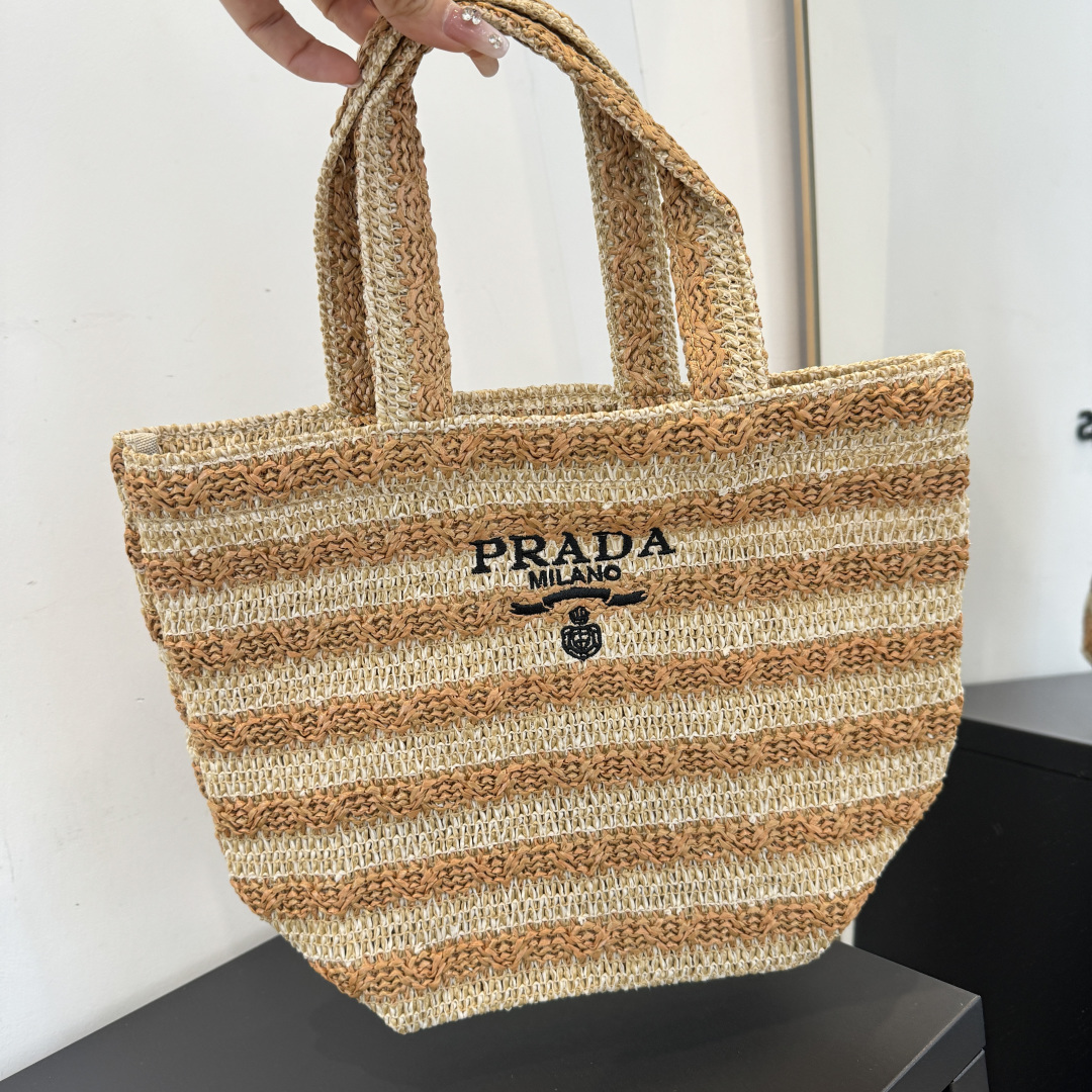 Prada Straw Bag - Image 5