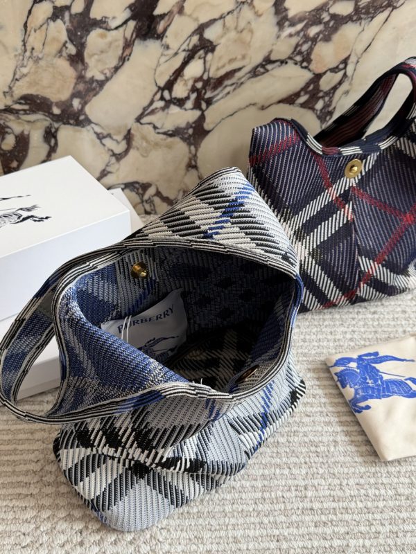 Burberry Check Knitted Shoulder Bag