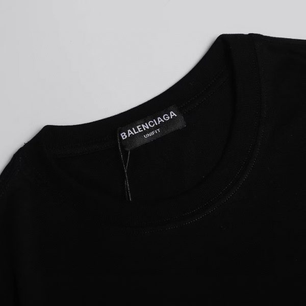Balenciaga Logo Medium Fit T-shirt Black Men's - GB