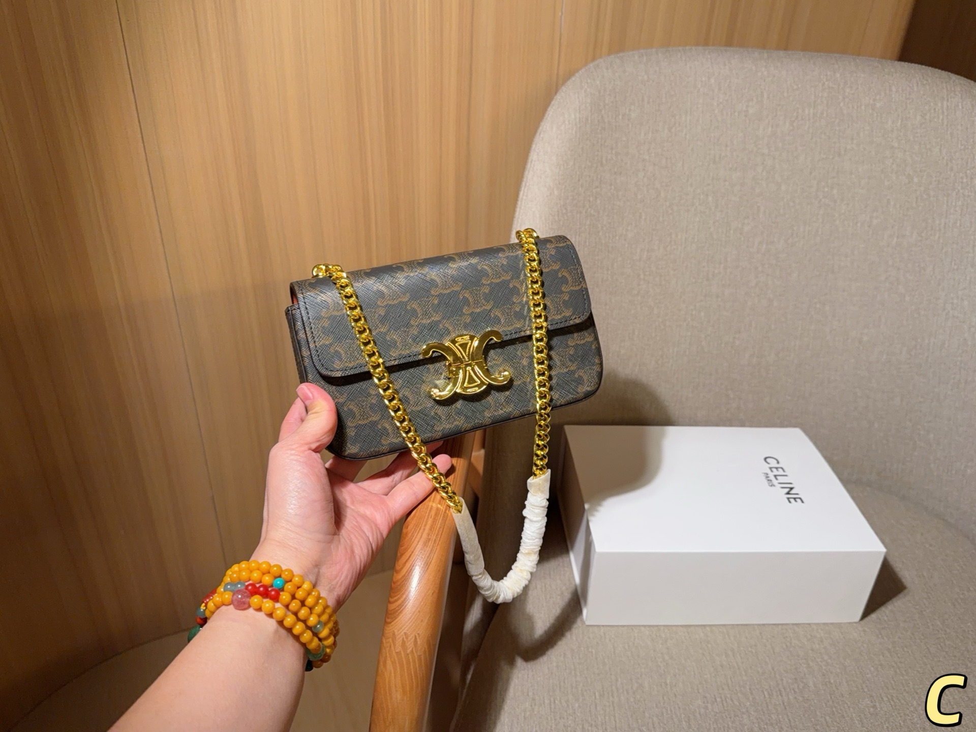 Celine Claude Shoulder Bag - Image 4