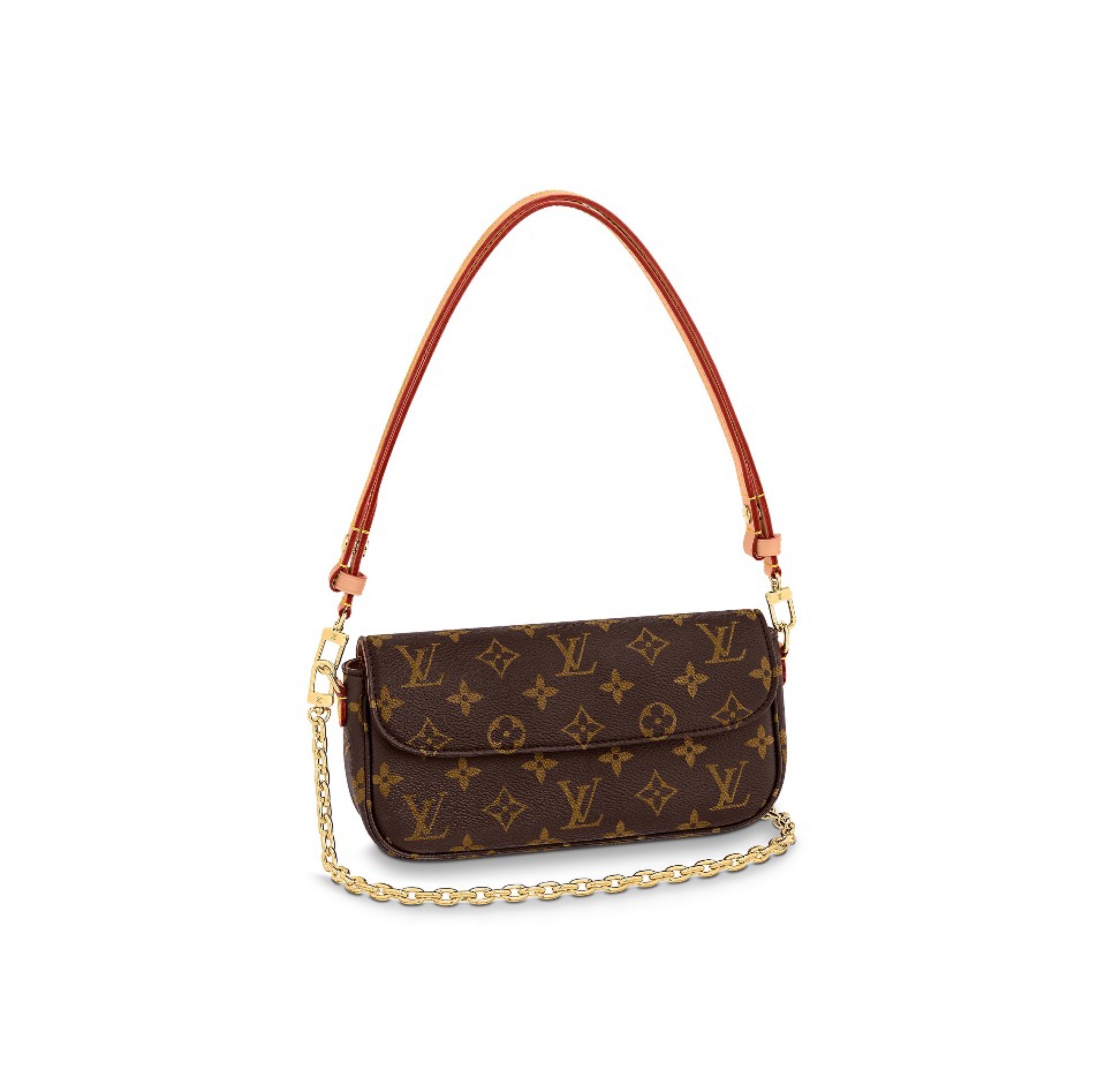 LV Leather Baguette Shoulder Handbag M82210&M81911 - Image 1