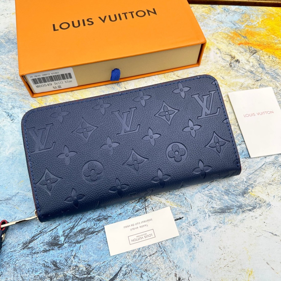 LV Zippy Embossed Cowhide Wallet - Image 4