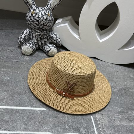 LV Flat-Top Straw Ha - Image 3