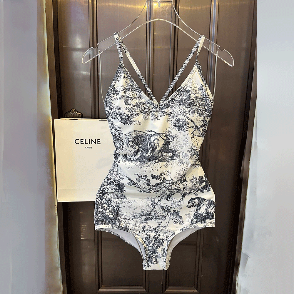 Dior  Animal-print One-piece Swimsuit  Swimwear - Image 5