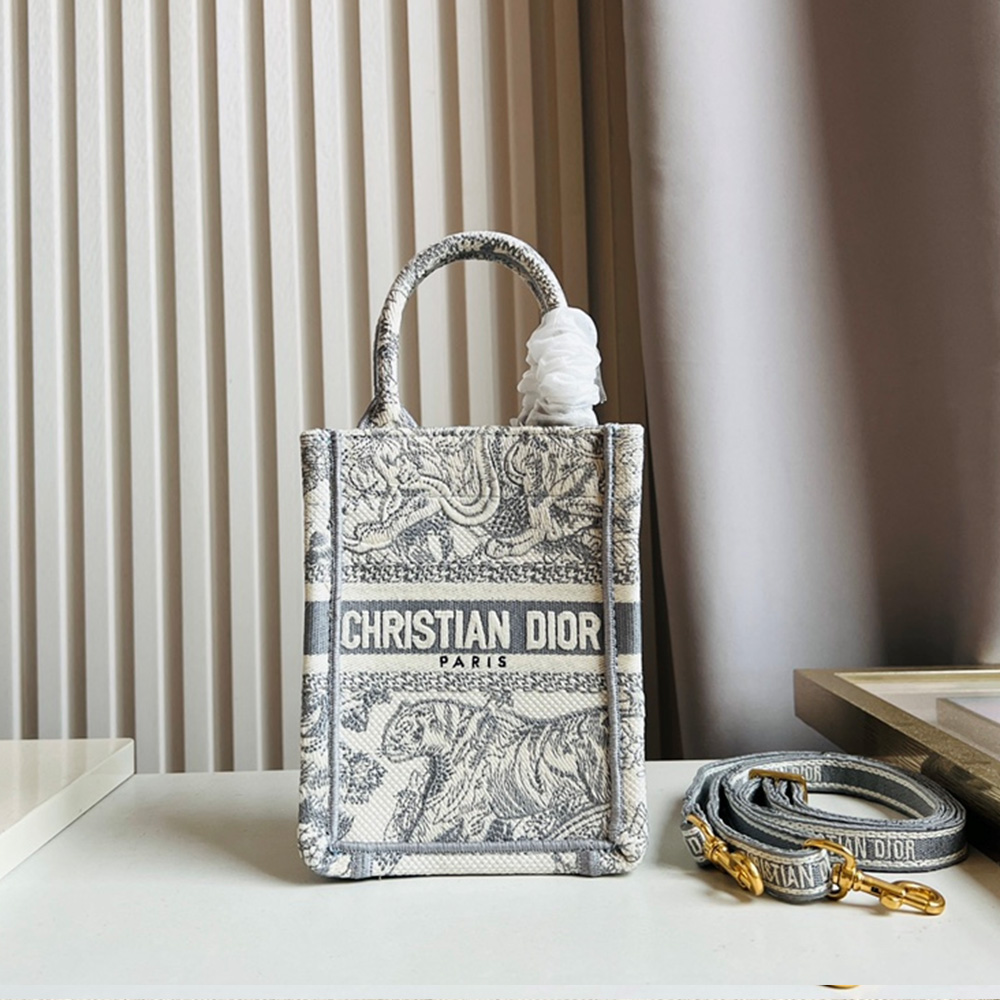 DIOR Book Tote Canva Shandbag - Image 4