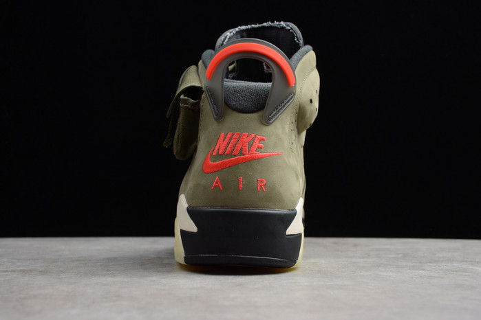 Travis Scott Air Jordan 6 Medium Olive Cactus Jack CN1084-200 - Image 5