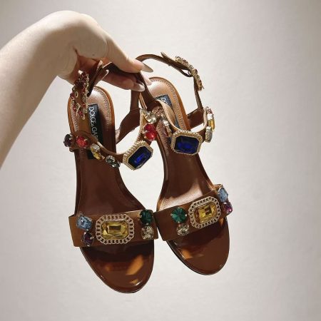 Dolce & Gabbana Straw Sandals - Image 6