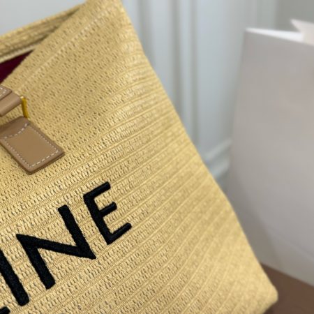 Céline Straw Tote Bag - Image 6