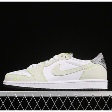Jordan 1 Retro Low White Ghost Green Black DM7837-10R