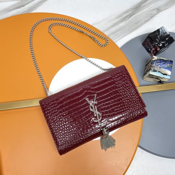 YSL Kate 24cm Crocodile Pattern Bag - 10A