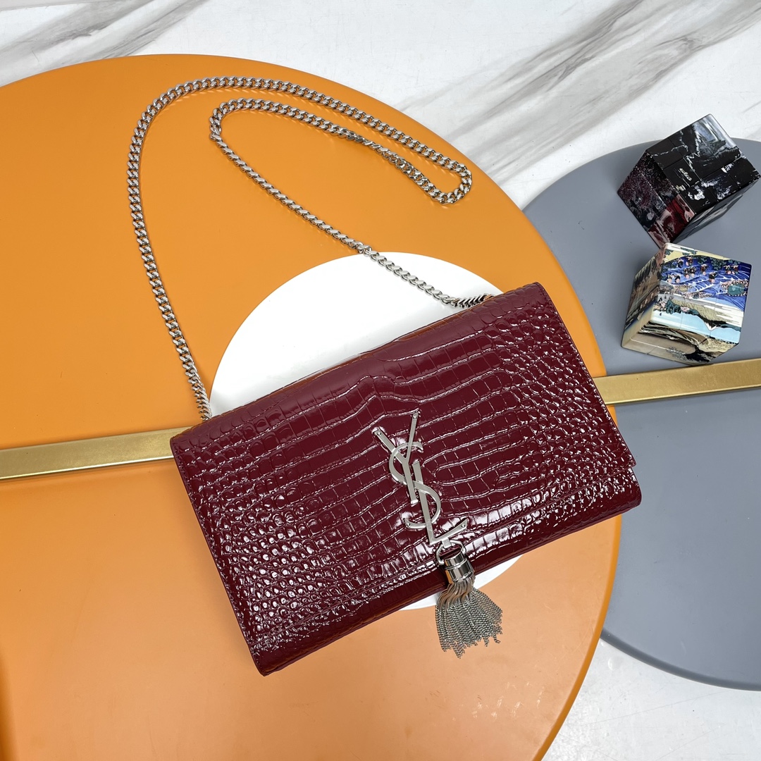 YSL Kate 24cm Crocodile Pattern Bag - 10A - Image 5