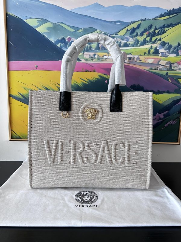 Versace Canvas Tote Bag