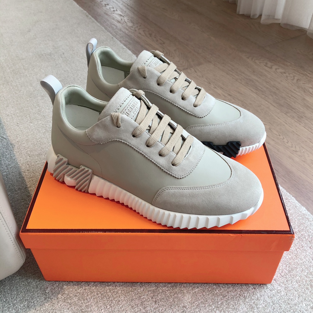 Hermes-trainers 2024 giga Leather low trainers - Image 14